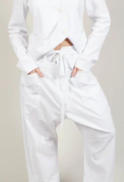 Balloon Trousers in White