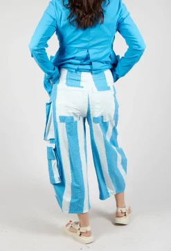 Balloon Trousers with Feature Pockets in Malibu Print