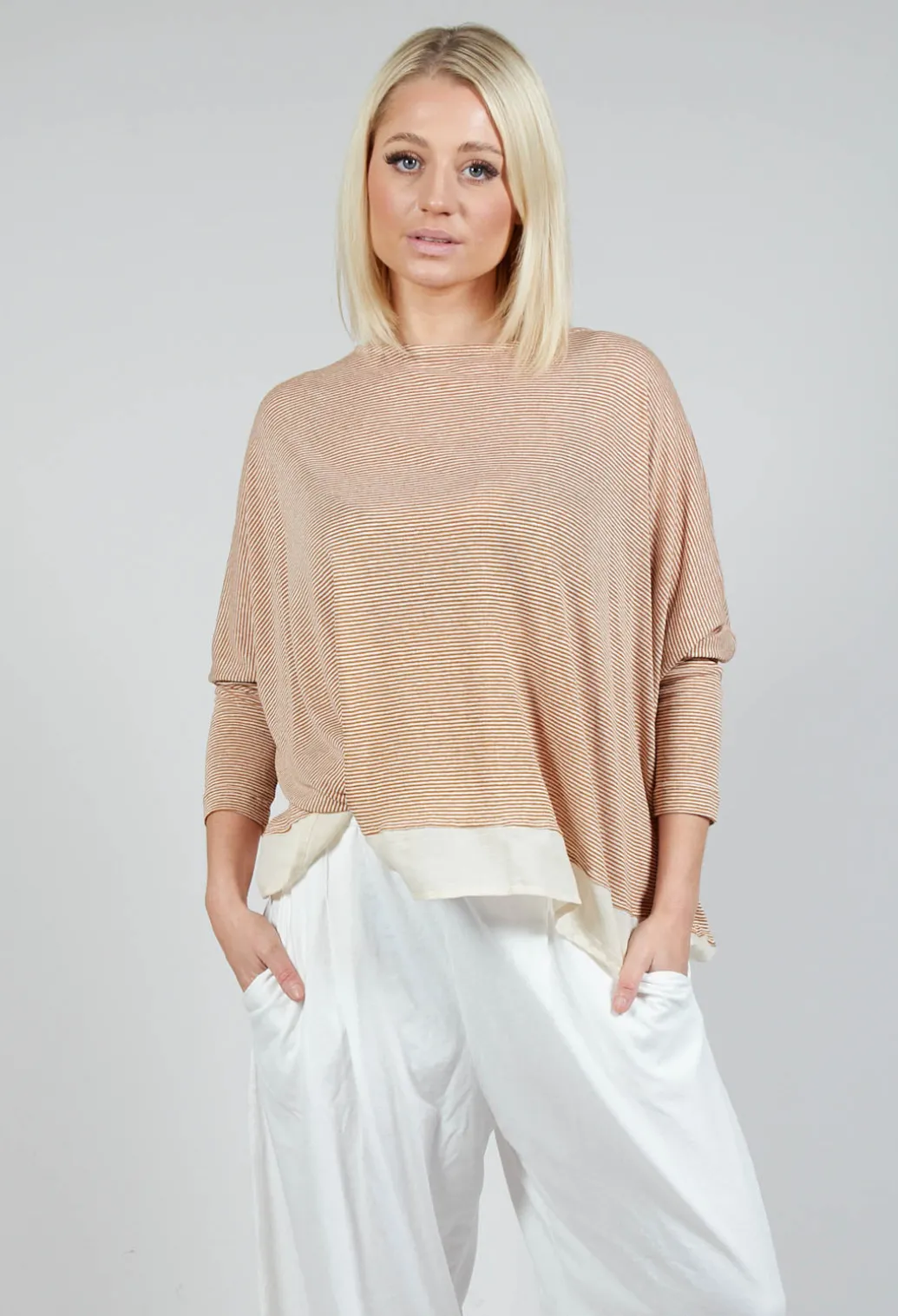 Bamboo Lr Jumper In Ambra