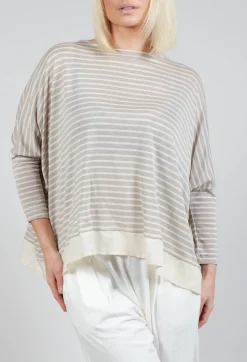 Bamboo Lr Jumper In Argento