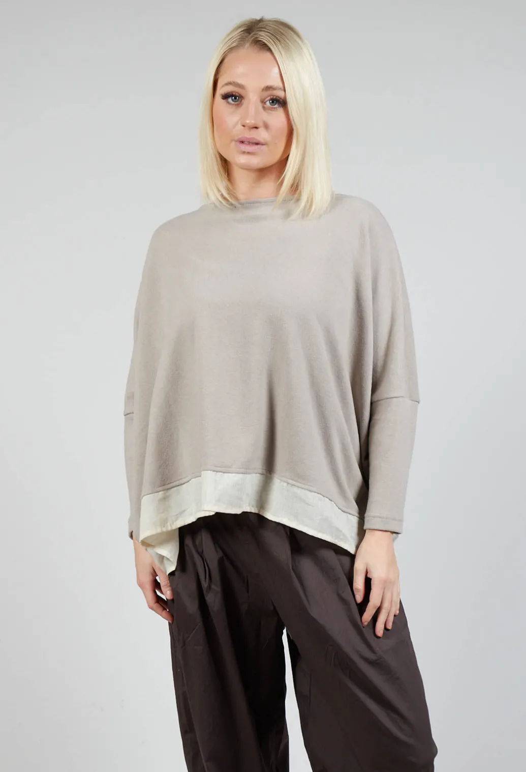 Bamboo M Jumper In Argento