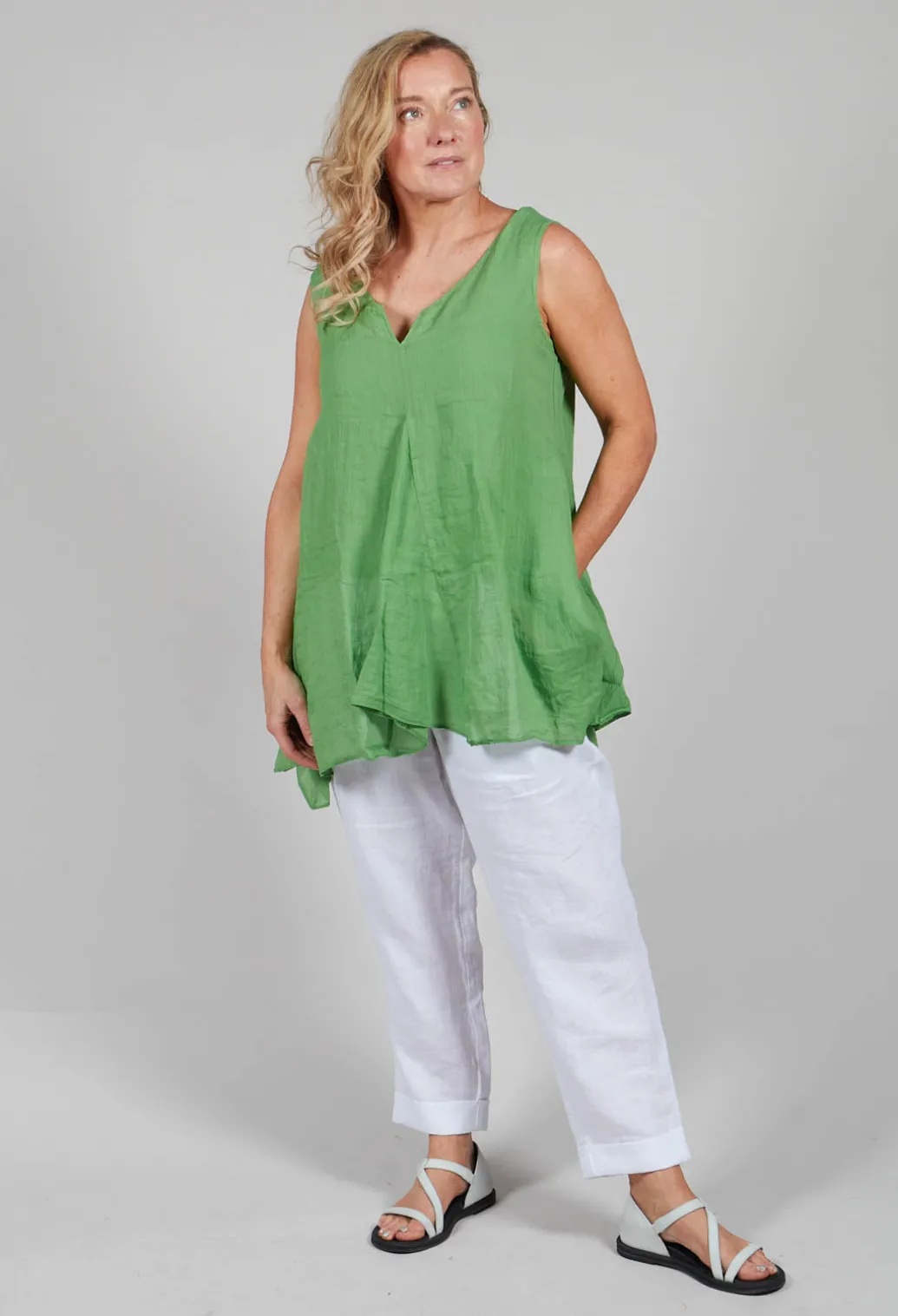 Bardot Top in Green