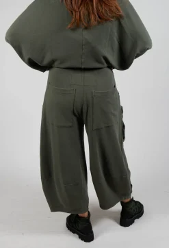 Barrel Leg Joggers in Camp Print