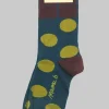 Basso T Socks in Blu and Olio