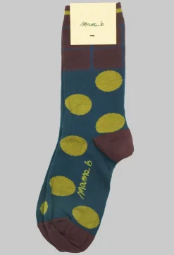 Basso T Socks in Blu and Olio