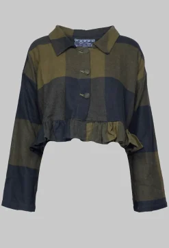Batiste Short Jacket in Carreaux Bronze