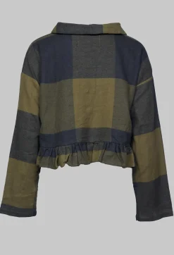 Batiste Short Jacket in Carreaux Bronze