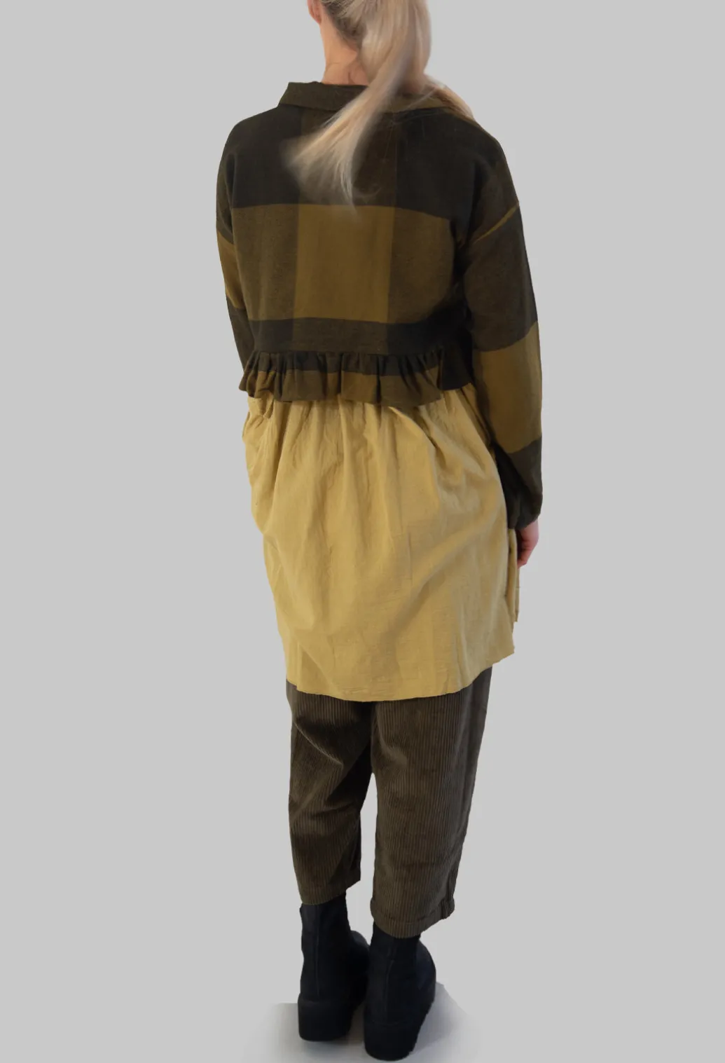 Batiste Short Jacket in Carreaux Bronze