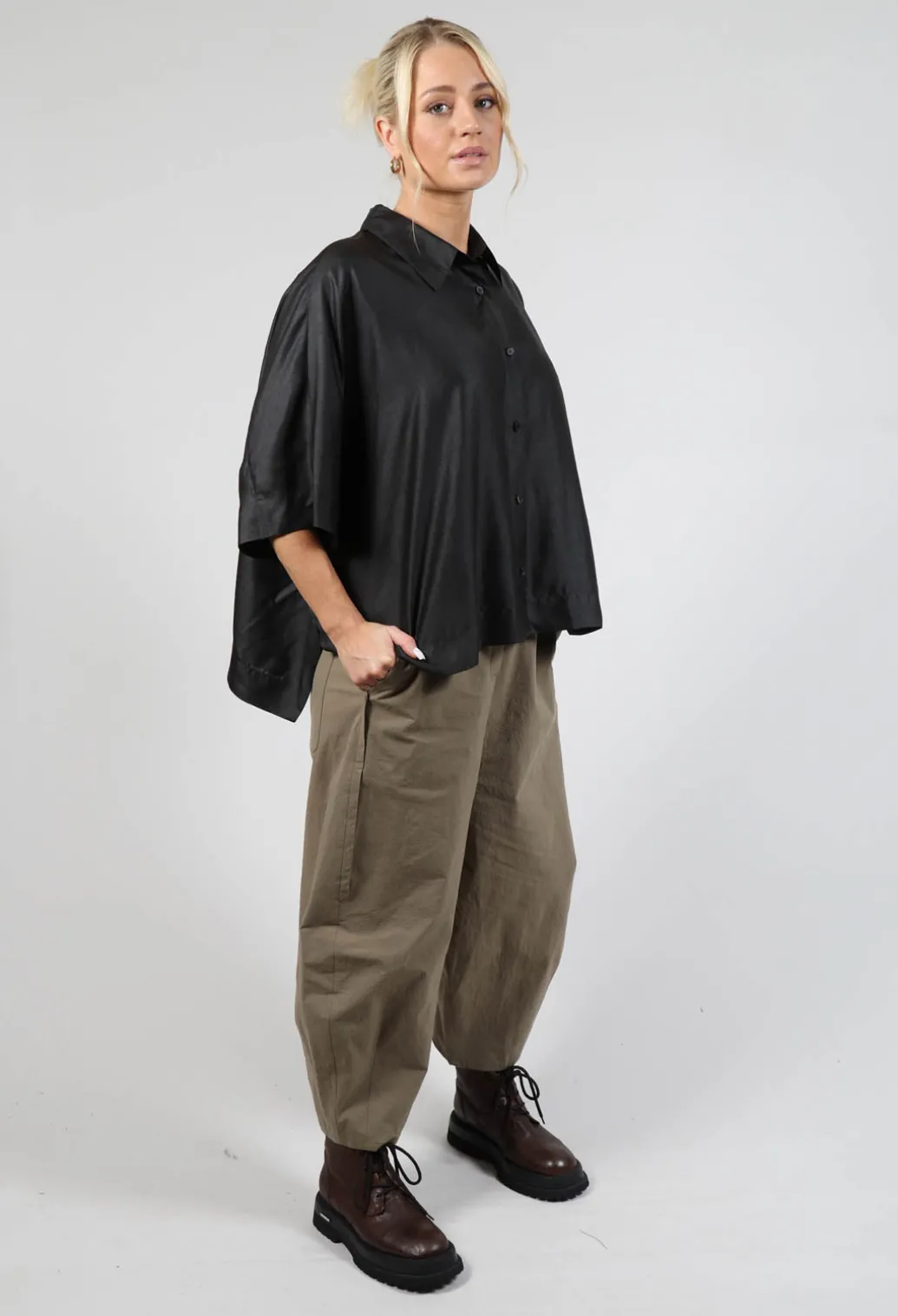 Batwing Shirt in Black