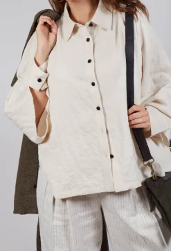 Batwing Shirt in Cream