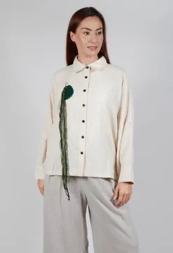 Batwing Shirt in Cream