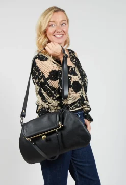 Bauletto Tondo Bag in Black
