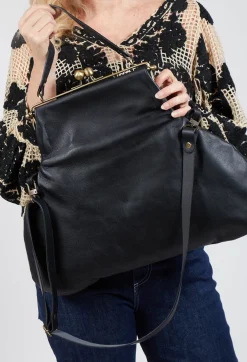 Bauletto Tondo Bag in Black