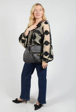 Bauletto Tondo Bag in Ebano