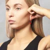 Beaded Earrings in Red