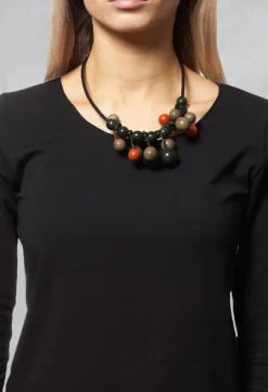 Beaded Necklace in Green