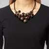Beaded Necklace in Grey