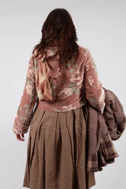 Begonia Jacket in Velour Fleur Rose