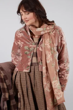 Begonia Jacket in Velour Fleur Rose