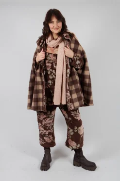 Begonia Jacket in Velour Fleur Chocolat