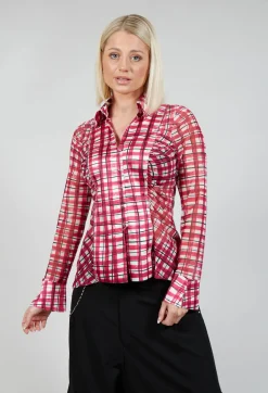 Behave Shirt in Pink Check