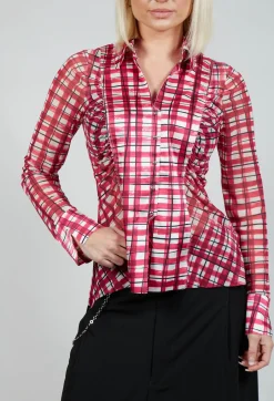 Behave Shirt in Pink Check