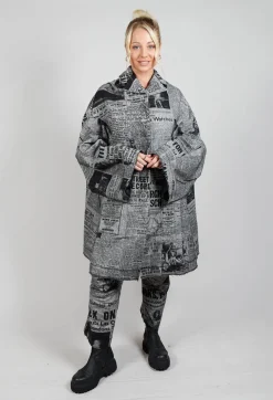 Bell Sleeve Coat in Moonwalk