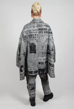 Bell Sleeve Coat in Moonwalk