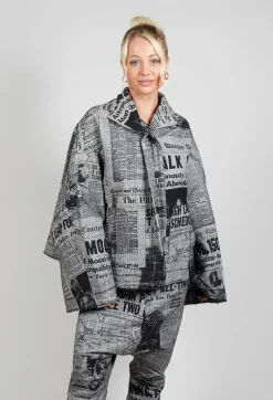 Bell Sleeve Jacket in Moonwalk