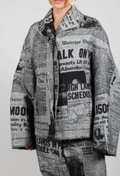 Bell Sleeve Jacket in Moonwalk
