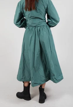Belted Full Skirt in Sage Green