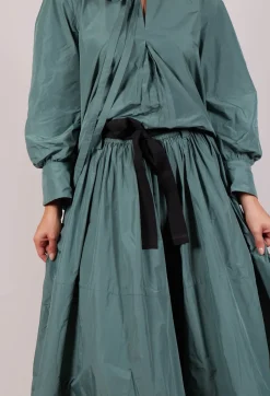 Belted Full Skirt in Sage Green