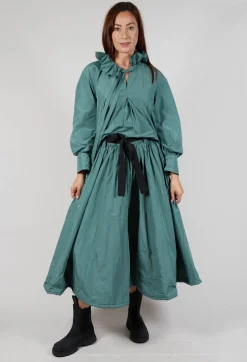 Belted Full Skirt in Sage Green