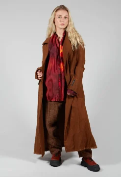 Belted Trench Coat in Land
