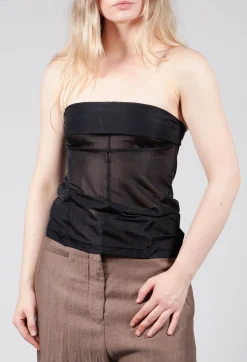 Berchet Jersey Strapless in Black