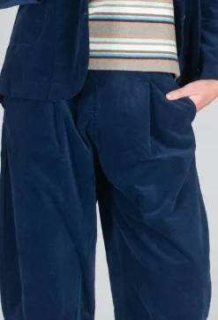 Bianco L Trousers in Blu