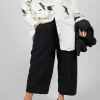 Bias Front Culottes in Black