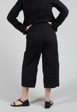 Bias Front Culottes in Black