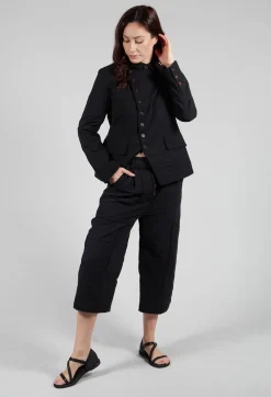 Bias Front Culottes in Black