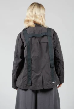 Biham Military Style Jacket in Unique Grey