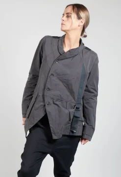Biham Military Style Jacket in Unique Grey