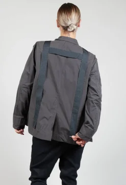 Biham Military Style Jacket in Unique Grey