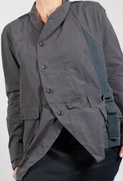 Biham Military Style Jacket in Unique Grey
