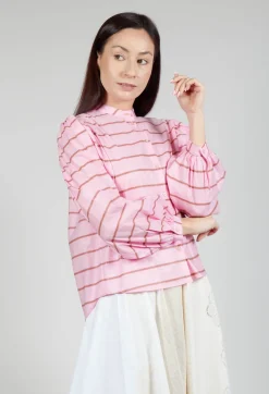 Bishop Sleeve Blouse in Desert Pink