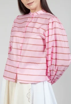 Bishop Sleeve Blouse in Desert Pink