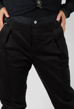 Black  Jeans with Front Seams