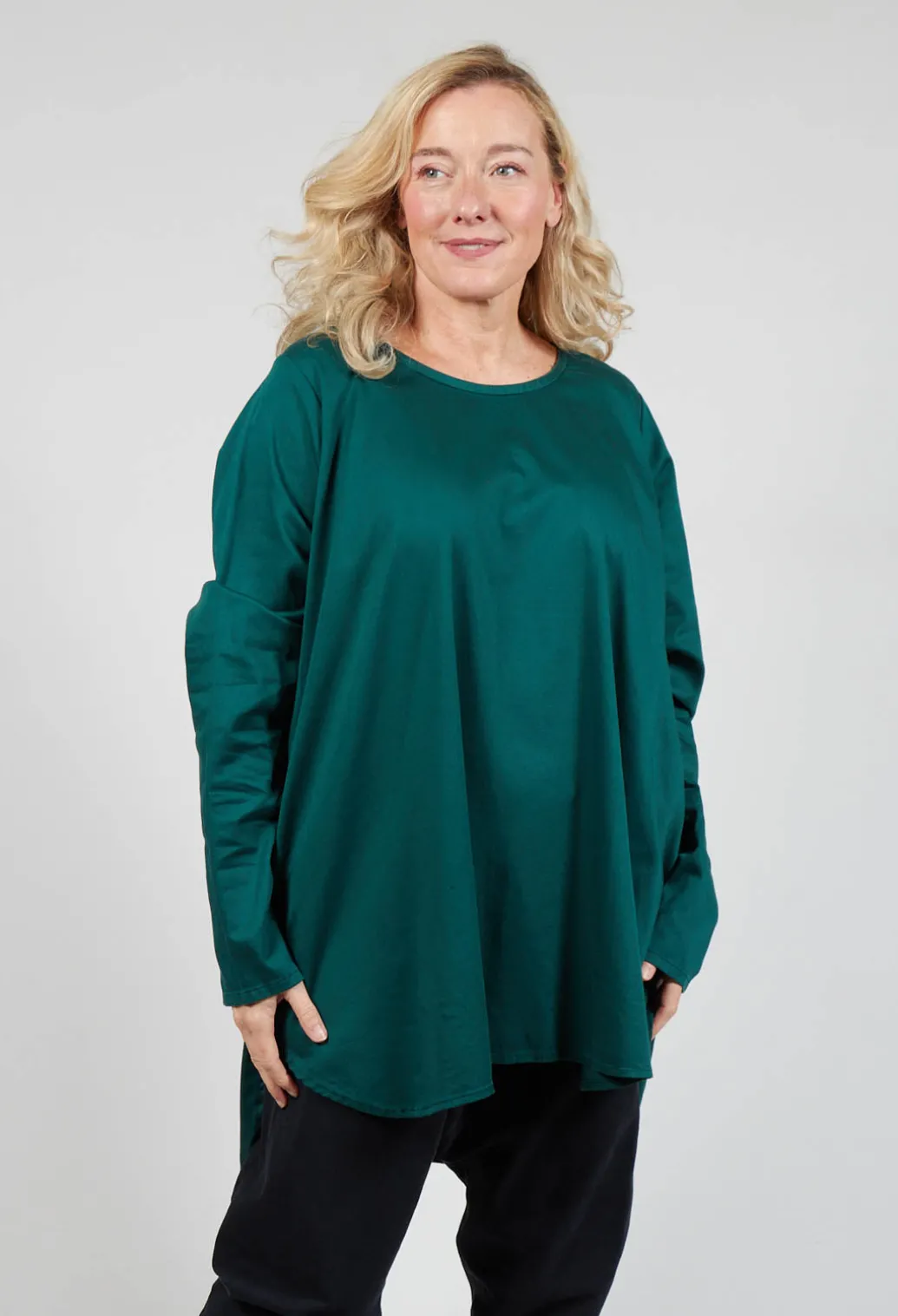 Blauplan Cotton Shirt in Fidel Green