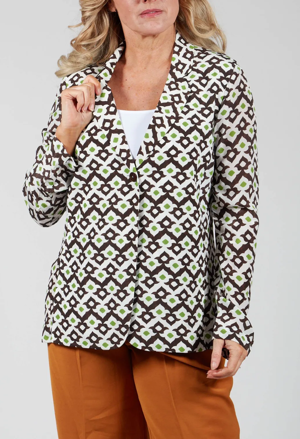 Blazer in Bianco/Nero