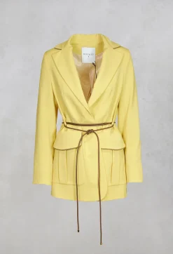 Blazer in Cream Yellow