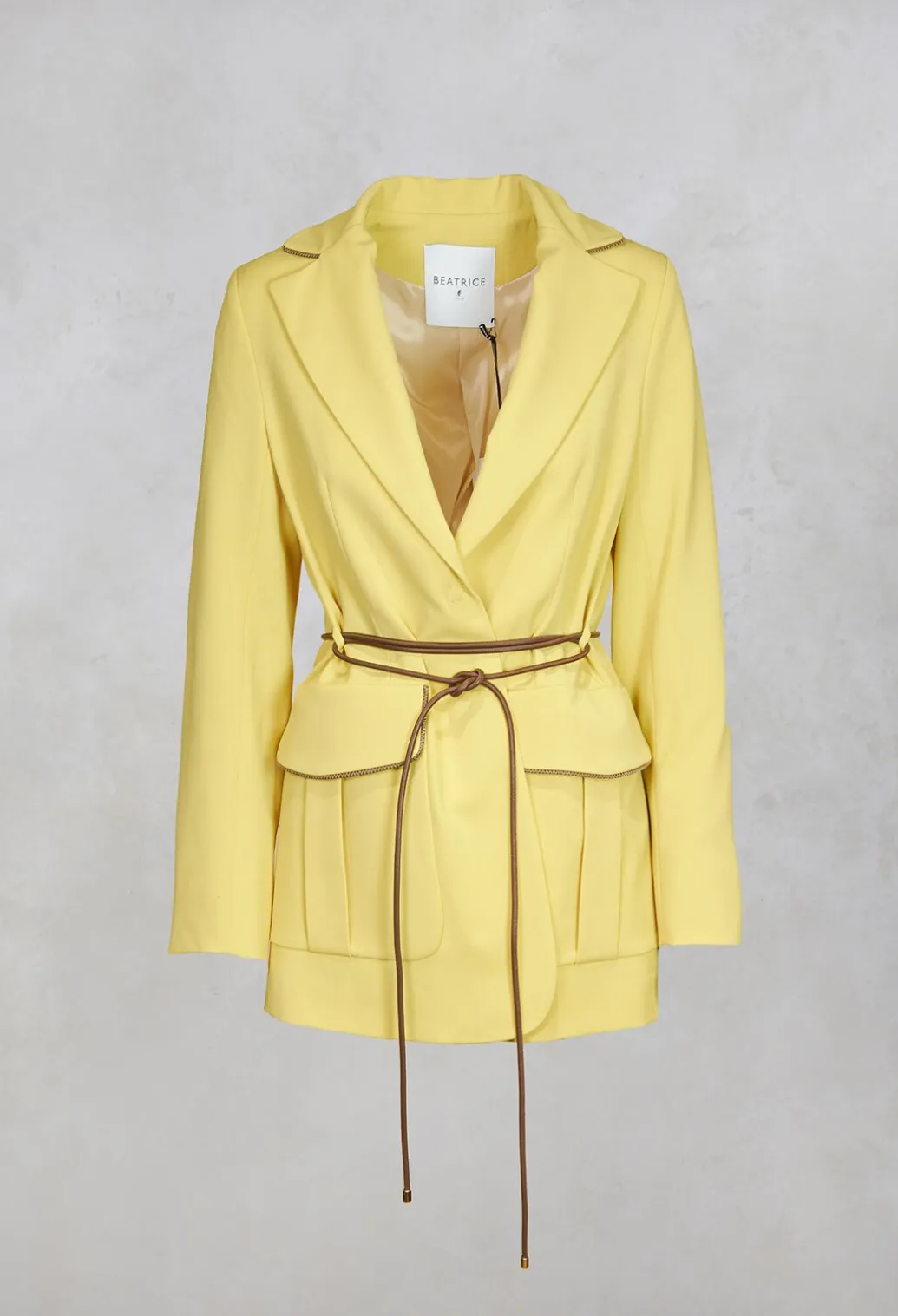 Blazer in Cream Yellow